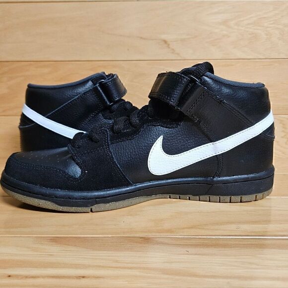 Nike Dunk Mid Pro SB Size 8 Black White Anthracite Gum 2012 Mens Shoe 314383 016 - Picture 9 of 12